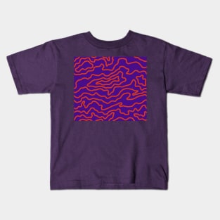 Drip Pattern - Vampire Purple Kids T-Shirt